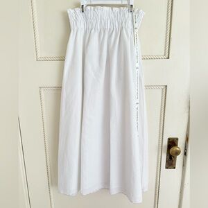 vita grace portofino cotton and linen white maxi skirt‎ size small NWT